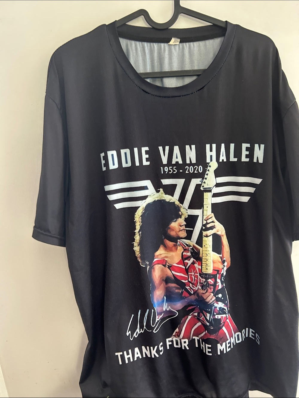 Eddie Van Halen Tribute “ thanks for the memories” music concert  Black XL